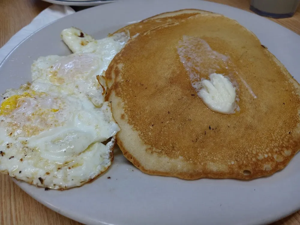 Pancake and Eggs Any Style